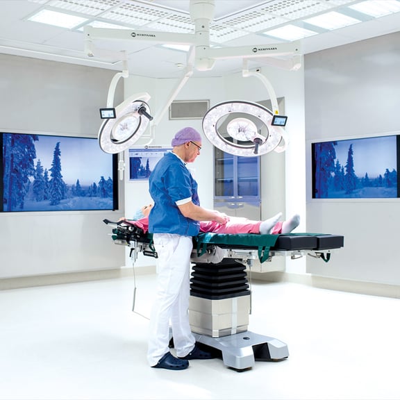 Surgeon in an operating theatre